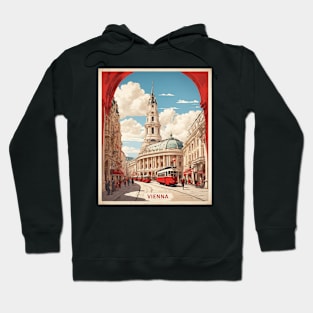 Vienna Austria Vintage Travel Poster Tourism Hoodie